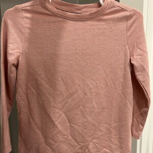 Shimmery Pink Long Sleeve Top
